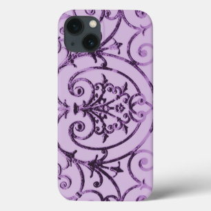 Lilac scrollwork muster Case-Mate iPhone case