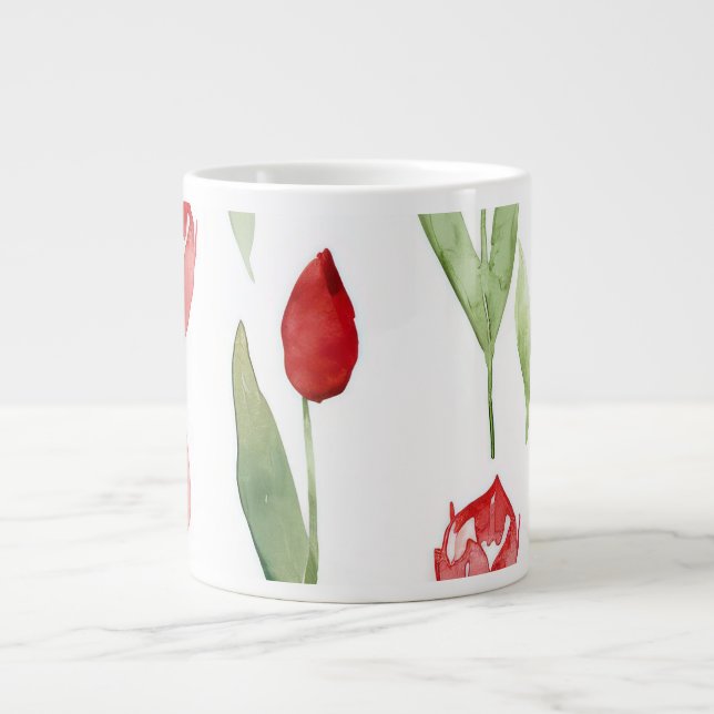 "Lilac Serenity Tea Cup" Jumbo-Tasse (Vorderseite)