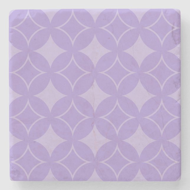 Lilac Shippo Muster Steinuntersetzer (Vorderseite)