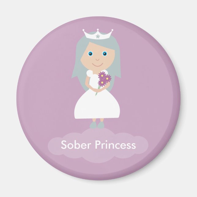 Lilac Sober Princess Magnet (Vorne)