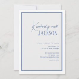 Lilac Soft Simple Spring Wedding Einladung