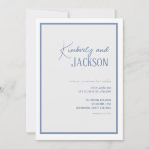 Lilac Soft Simple Spring Wedding Einladung