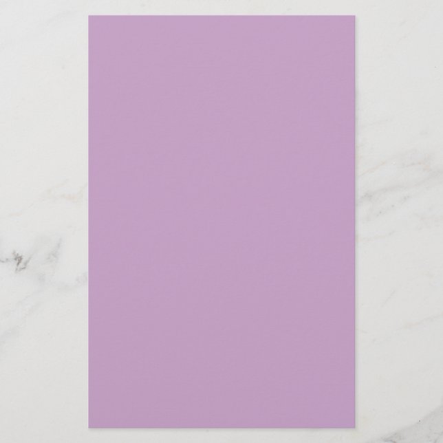 Lilac Solid Color Briefpapier (Vorderseite)