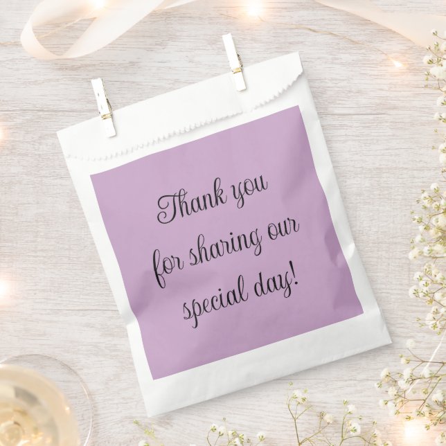 Lilac Solid Color Geschenktütchen (Ausgeschnitten)
