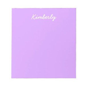 Lilac Solid Color Notizblock