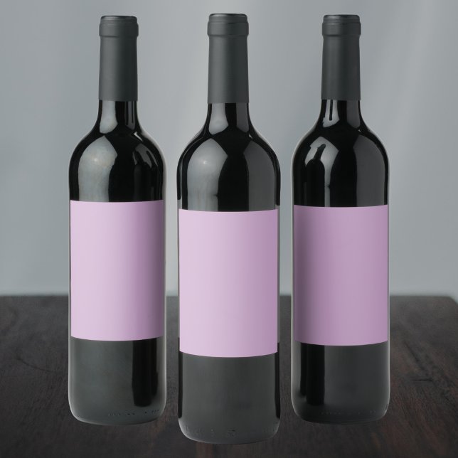 Lilac Solid Color Weinetikett (Von Creator hochgeladen)