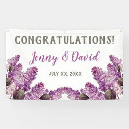 Lilac Spring Garden Hanging Wedding Banner