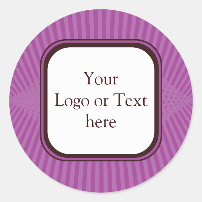 Lilac Spring Rays Sticker (Vorderseite)