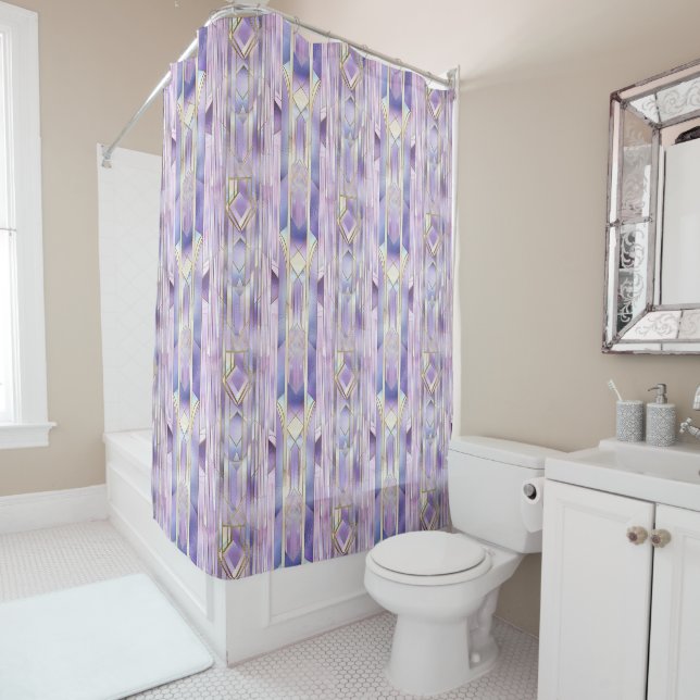 Lilac Stains Glas Elegance Duschvorhang (Beispiel)