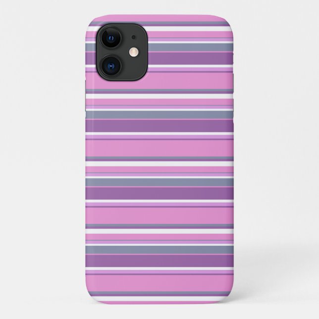Lilac Streifen Case-Mate iPhone Hülle (Rückseite)