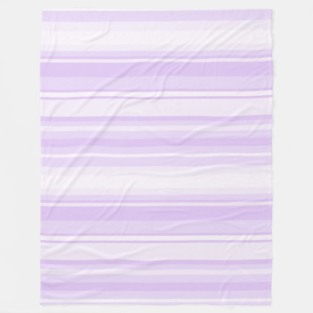 Lilac Streifen Fleecedecke (Vorderseite)