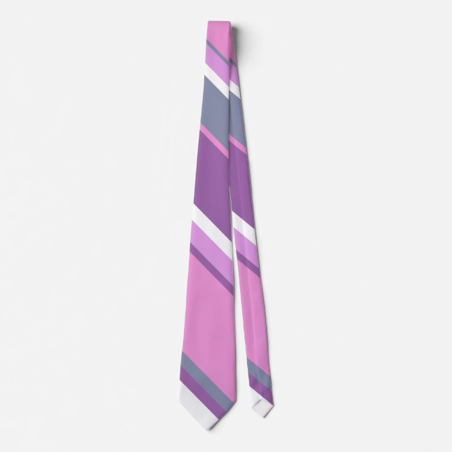 Lilac Streifen Krawatte (Vorderseite)