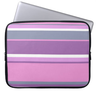 Lilac Streifen Laptopschutzhülle