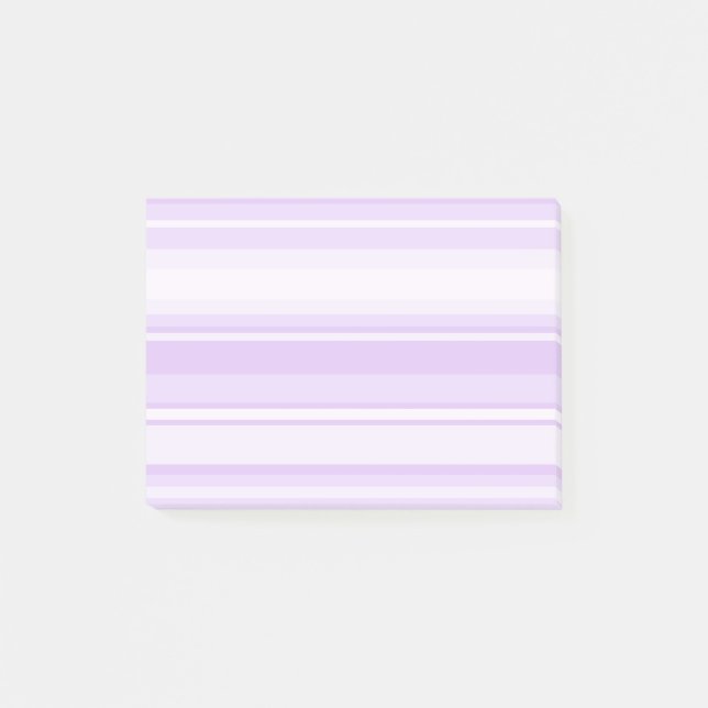 Lilac Streifen Post-it Klebezettel (Vorderseite)