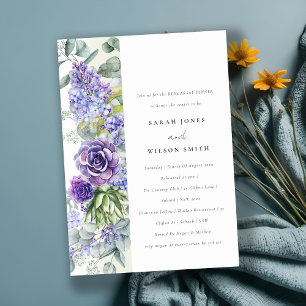 Lilac Succulent Eucalyptus Fauna Probe Abendessen Einladung