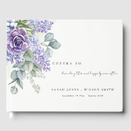 Lilac Succulent Eukalyptus Botanische Hochzeit Gästebuch