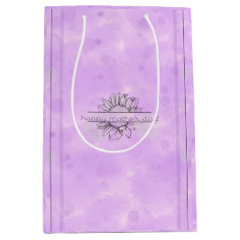 Lilac Sunflower Mother's Day Medium Gift Bag Mittlere Geschenktüte