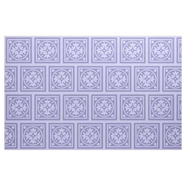 Lilac Tile Design Fabric Stoff (Fat Quarter (45,7 x 55,9 cm))