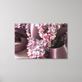 Lilac- und Flachbandbahnen Leinwanddruck
