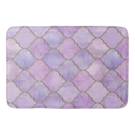 Lilac und Gold marokkanisch Badematte