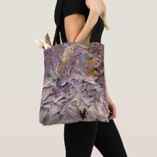 Lilac- und lila abstrakte Kunsttasche Tasche