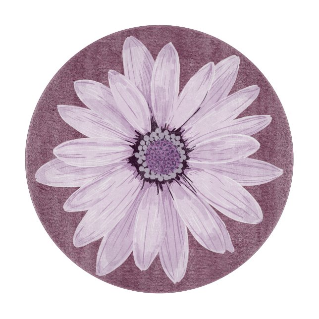 Lilac und Lila Blume Schneidebrett (Vorderseite)