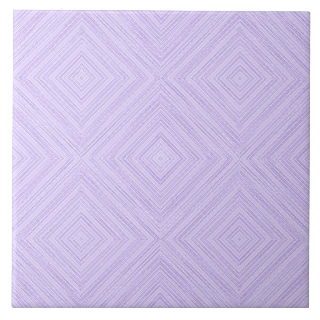 Lilac und Lila geometrisches Diamantbad Fliese (Vorderseite)