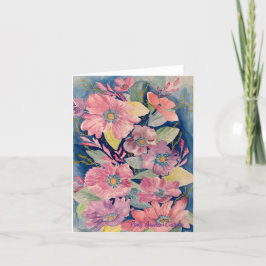 Lilac- und rosa Blütenblüte - Alle Kapseln Feiertagskarte