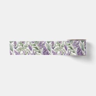 Lilac und Sage Blumendecoupage Satinband