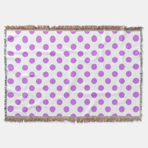 Lilac- und Weißpolka-Punkte Decke
