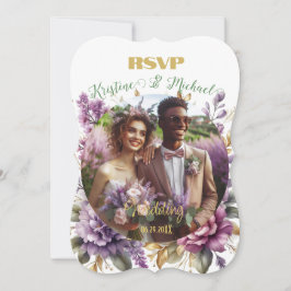 Lilac Vineyard Wedding RSVP