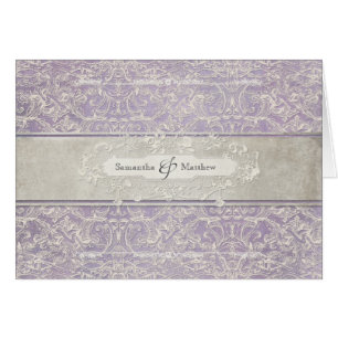 Lilac Vintage français Régence Lace Mariage dressé
