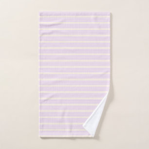 Lilac violet et beige cinq bandes motif