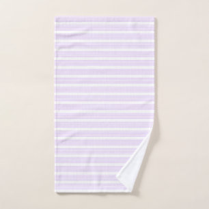 Lilac violet et blanc cinq bandes motif