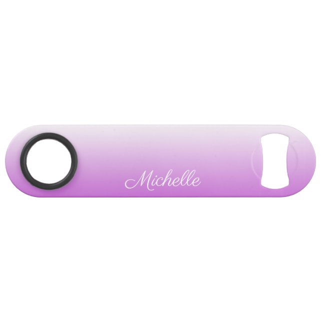 Lilac violet ombre nom personnalisé (Devant (Horizontal))