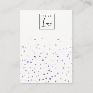 Lilac Watercolor Confetti 2 Studiovorführung Visitenkarte