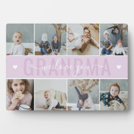 Lilac We Liebe You Oma Foto Collage Fotoplatte