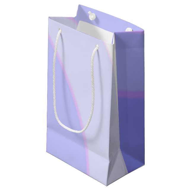 Lilac Wirbel Geschenktasche Kleine Geschenktüte (Vorderseite Schrägansicht)