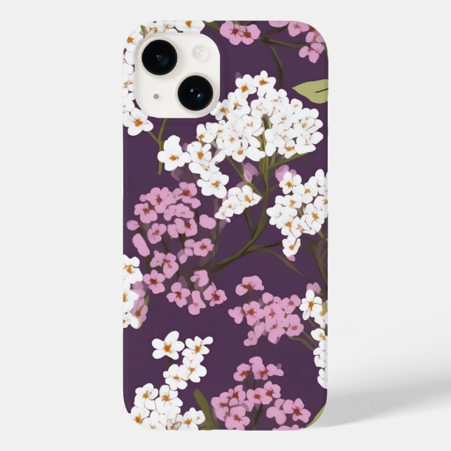 Lilacs auf Lila Case-Mate iPhone 14 Hülle (Rückseite)
