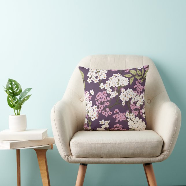 Lilacs auf Lila Kissen (Stuhl )
