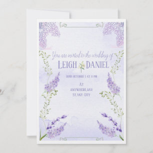 Lilacs faire-part de mariage