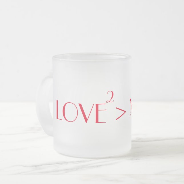 Lilacs finden - Liebe Squared Tasse (Vorderseite Links)