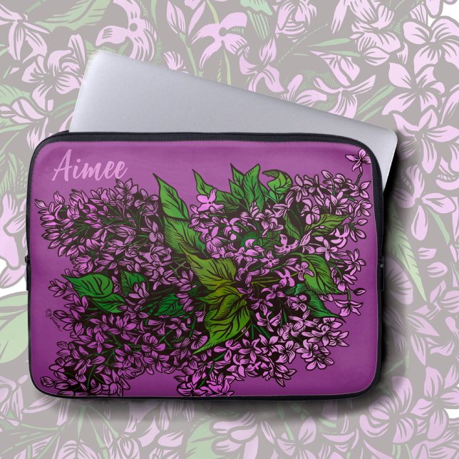 Lilacs Floral Laptopschutzhülle (Von Creator hochgeladen)