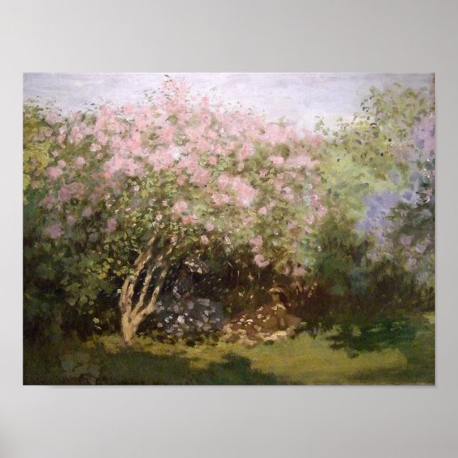 Lilacs in der Sonne von Monet Print Poster (Vorne)