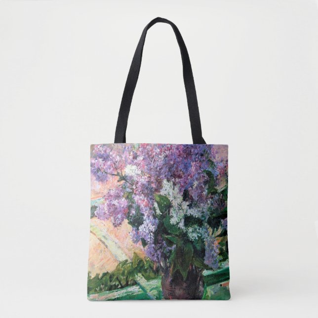 Lilacs in einem Fenster, Mary Cassatt Tasche (Vorderseite)