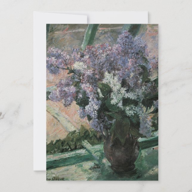 Lilacs in einem Fenster von Mary Cassatt, Vintage  (Vorderseite)