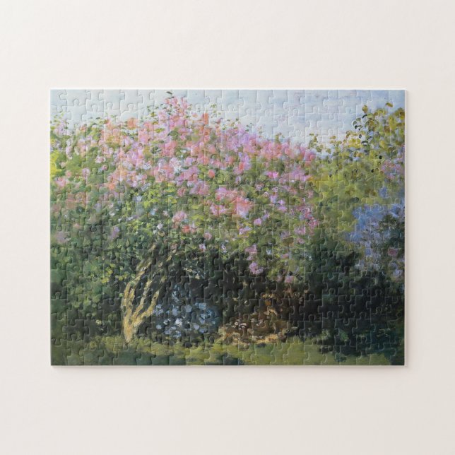 Lilacs in the Sun Monet Fine Art (Horizontal)