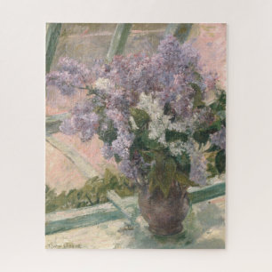 Lilacs in Window von Mary Cassatt American Painter