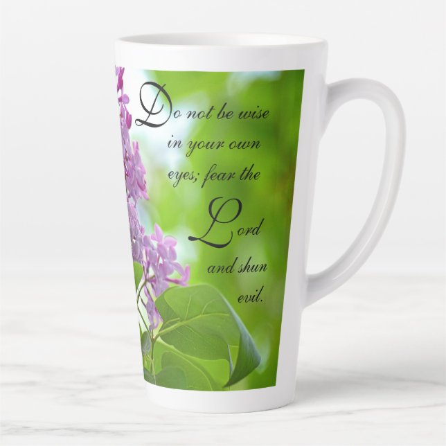 Lilacs Sprichwörter 3:7 Latte Tasse (Rechts)