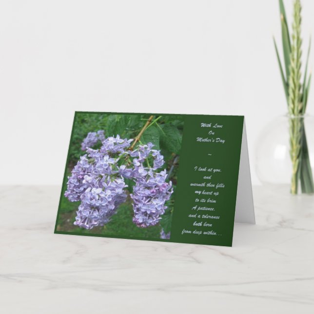 Lilacs zum Muttertag Karte (Vorderseite)